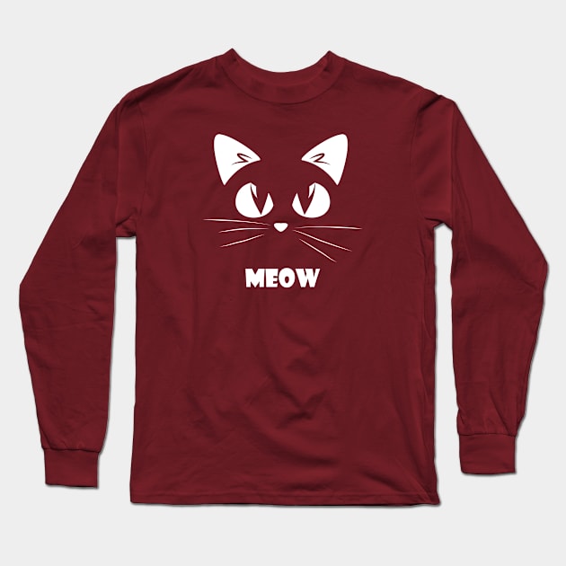 Meow Long Sleeve T-Shirt by Moment Of Joy